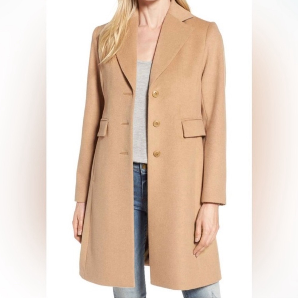 Kristen Blake Wool coat size 6 camel